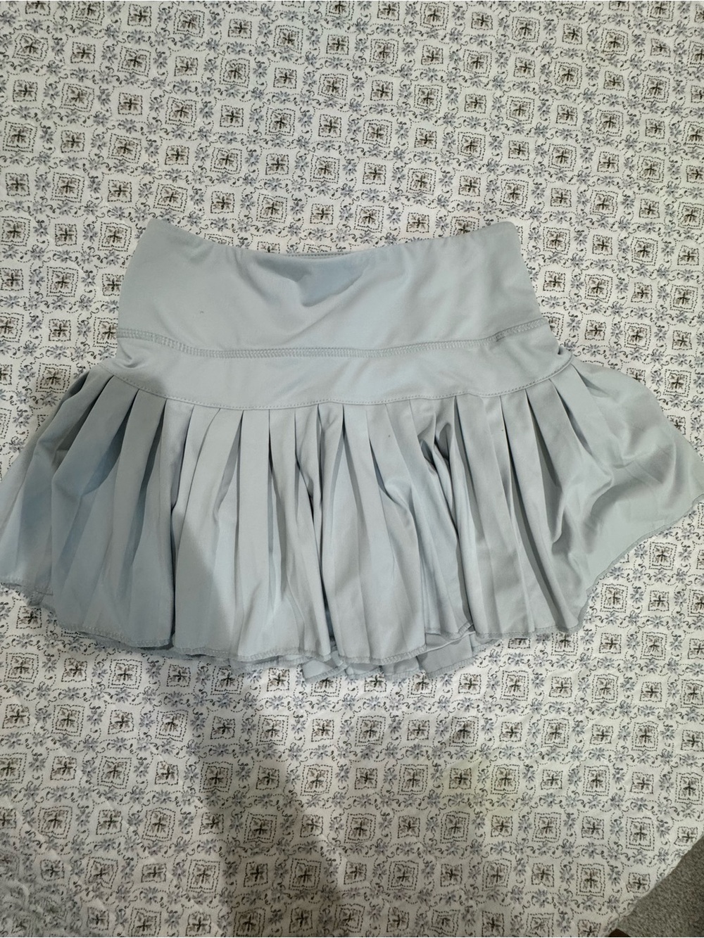Girls' Pleated Light Gray Skirt - Everyday Fun